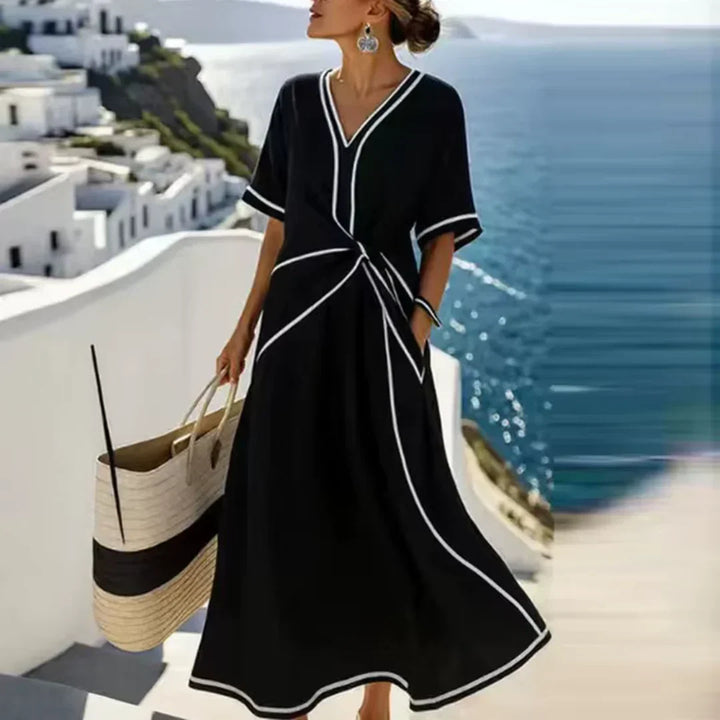 Athena | Elegant Twist-Front Dress