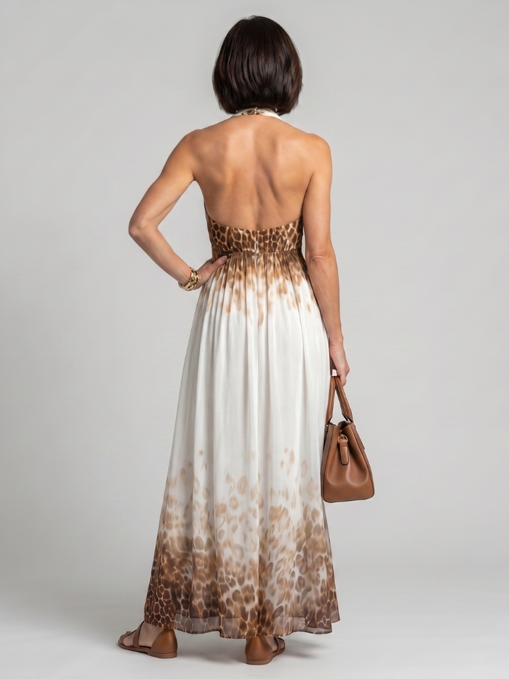 Gio | Pleated White Midi Dress
