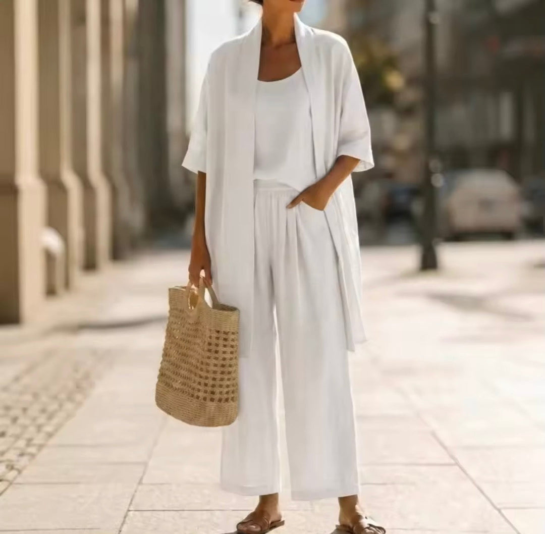Abigail | Three-Piece Wide-Leg Pants Set