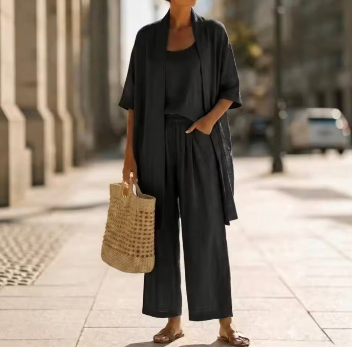Abigail | Three-Piece Wide-Leg Pants Set