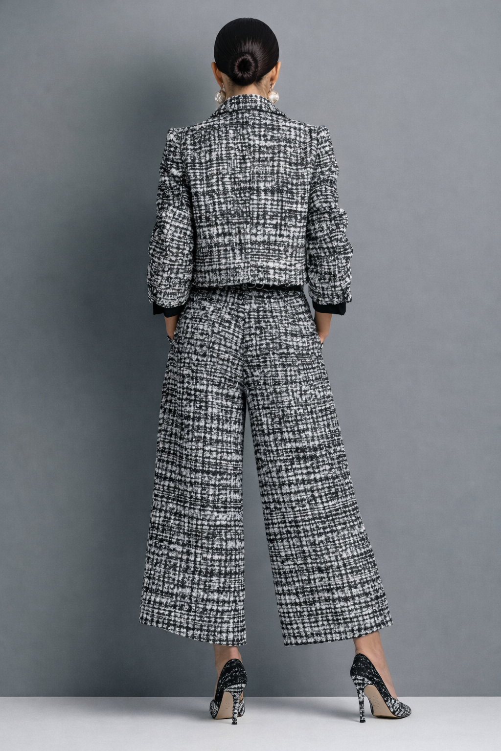 Lucía | Tweed Jacket &amp; Wide-Leg Pants Set